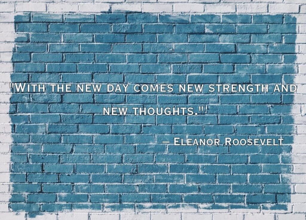 an image with a quote written on it by Eleanor Roosevelt