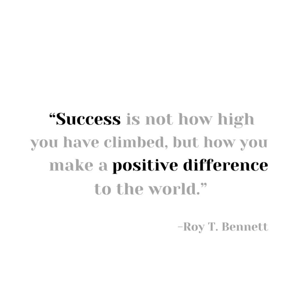 an image with a quote written on it by Roy T. Bennett